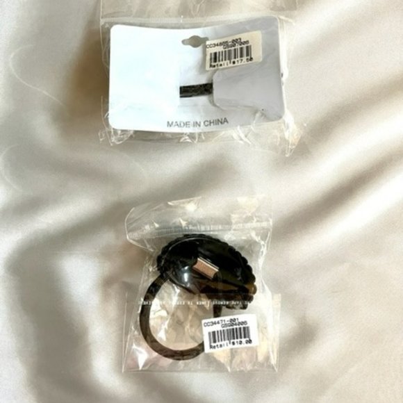 Set of Two Black Crystal Hair Accessories - Picture 2 of 2